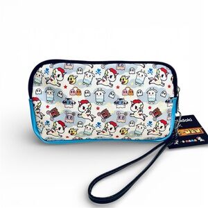 Tokidoki Pac-Man Pouch Compact Travel Bag Ghosts Latte Stellina Unicorno Sample